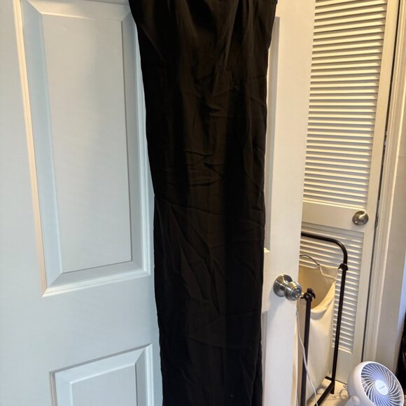 Vintage Ralph Lauren Strapless Beaded Gown (Black, Subtle Train) — Size 8 - Picture 5 of 5